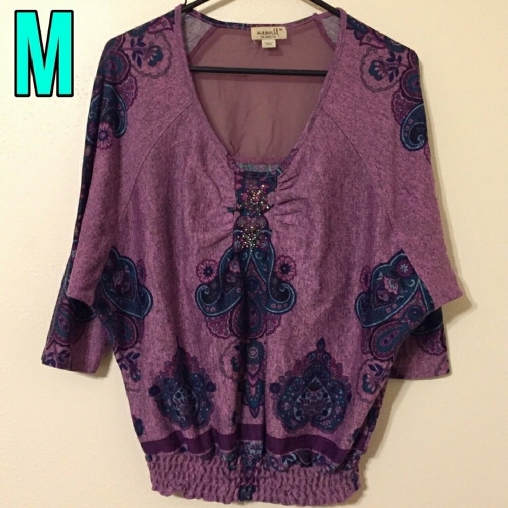 Sheer back knit top